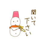 丁寧な雪だるま吹奏楽団（個別スタンプ：23）
