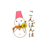 丁寧な雪だるま吹奏楽団（個別スタンプ：24）