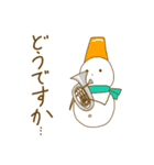丁寧な雪だるま吹奏楽団（個別スタンプ：26）