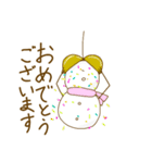 丁寧な雪だるま吹奏楽団（個別スタンプ：29）