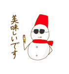 丁寧な雪だるま吹奏楽団（個別スタンプ：40）
