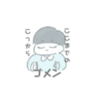 ヘルメットヘアの子（個別スタンプ：22）