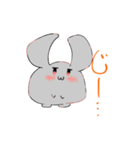 もっさりうさ（個別スタンプ：6）