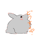 もっさりうさ（個別スタンプ：14）