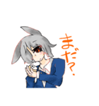 もっさりうさ（個別スタンプ：16）
