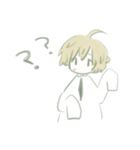 無口な男の子（個別スタンプ：1）