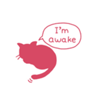 ひとことだけネコ 英語版（個別スタンプ：6）