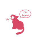ひとことだけネコ 英語版（個別スタンプ：8）