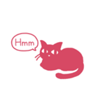 ひとことだけネコ 英語版（個別スタンプ：12）