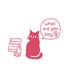 ひとことだけネコ 英語版（個別スタンプ：15）