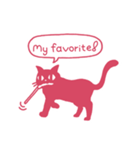 ひとことだけネコ 英語版（個別スタンプ：23）