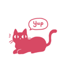 ひとことだけネコ 英語版（個別スタンプ：37）