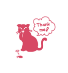 ひとことだけネコ 英語版（個別スタンプ：38）