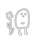 ほわほわいきもの（個別スタンプ：1）