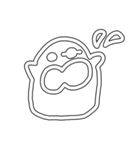 ほわほわいきもの（個別スタンプ：3）