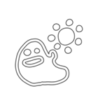 ほわほわいきもの（個別スタンプ：4）