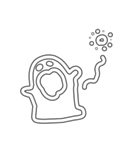 ほわほわいきもの（個別スタンプ：7）