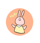 むひょうじょううさぎ（個別スタンプ：7）