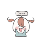 まるいおんなのこ（個別スタンプ：8）