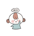まるいおんなのこ（個別スタンプ：12）