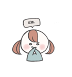 まるいおんなのこ（個別スタンプ：14）