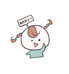 まるいおんなのこ（個別スタンプ：19）