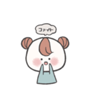 まるいおんなのこ（個別スタンプ：22）