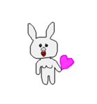 あなたの彼女♡うさぎ（個別スタンプ：4）