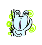 ちょっとおばちゃんが入ったかえる（個別スタンプ：22）