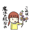女の子と桜（個別スタンプ：6）