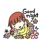 女の子と桜（個別スタンプ：7）
