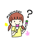 女の子と桜（個別スタンプ：14）