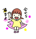 女の子と桜（個別スタンプ：16）
