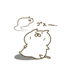おっとり白ネコ（個別スタンプ：13）