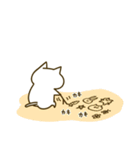 おっとり白ネコ（個別スタンプ：39）