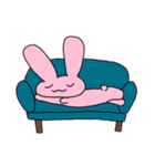 桃色うさぎの日常(ほとんど文字なしver.)（個別スタンプ：4）