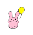 桃色うさぎの日常(ほとんど文字なしver.)（個別スタンプ：6）
