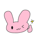 桃色うさぎの日常(ほとんど文字なしver.)（個別スタンプ：17）