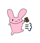 桃色うさぎの日常(ほとんど文字なしver.)（個別スタンプ：19）