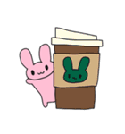 桃色うさぎの日常(ほとんど文字なしver.)（個別スタンプ：20）