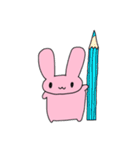 桃色うさぎの日常(ほとんど文字なしver.)（個別スタンプ：24）