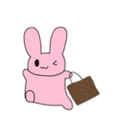 桃色うさぎの日常(ほとんど文字なしver.)（個別スタンプ：26）