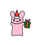 桃色うさぎの日常(ほとんど文字なしver.)（個別スタンプ：31）