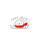 スノーボードうさぎ（個別スタンプ：21）