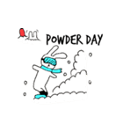 スノーボードうさぎ（個別スタンプ：22）