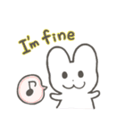うっちゃん、うさ道を行く 〜英語〜（個別スタンプ：2）