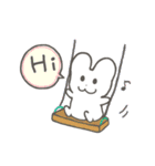 うっちゃん、うさ道を行く 〜英語〜（個別スタンプ：4）