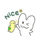 うっちゃん、うさ道を行く 〜英語〜（個別スタンプ：10）