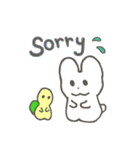 うっちゃん、うさ道を行く 〜英語〜（個別スタンプ：28）