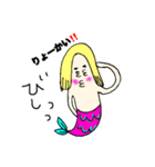面白人魚（個別スタンプ：4）